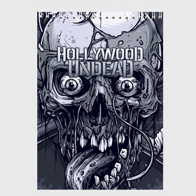Скетчбук с принтом Hollywood Undead в Тюмени, 100% бумага
 | 48 листов, плотность листов — 100 г/м2, плотность картонной обложки — 250 г/м2. Листы скреплены сверху удобной пружинной спиралью | been | bloody nose | california | hell | lyrics | music | octone | official | psalms | records | rock | song | to | vevo | video | кранккор | метал | рэп рок | электроник