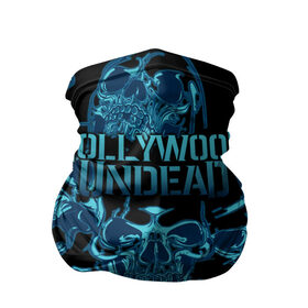 Бандана-труба 3D с принтом Hollywood Undead в Тюмени, 100% полиэстер, ткань с особыми свойствами — Activecool | плотность 150‒180 г/м2; хорошо тянется, но сохраняет форму | Тематика изображения на принте: been | bloody nose | california | hell | lyrics | music | octone | official | psalms | records | rock | song | to | vevo | video | кранккор | метал | рэп рок | электроник