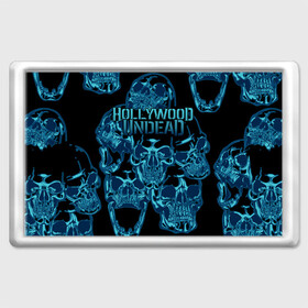 Магнит 45*70 с принтом  Hollywood Undead в Тюмени, Пластик | Размер: 78*52 мм; Размер печати: 70*45 | Тематика изображения на принте: been | bloody nose | california | hell | lyrics | music | octone | official | psalms | records | rock | song | to | vevo | video | кранккор | метал | рэп рок | электроник