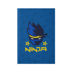 Обложка для паспорта матовая кожа с принтом FORTNITE NINJA в Тюмени, натуральная матовая кожа | размер 19,3 х 13,7 см; прозрачные пластиковые крепления | fnchap2 | fortnite | fortnite 2 | fortnite x | marshmello | ninja | ninja hyper streamer | ninja streamer | streamer | tyler blevins | маршмелло | ниндзя | фортнайт | фортнайт 2 | фортнайт глава 2
