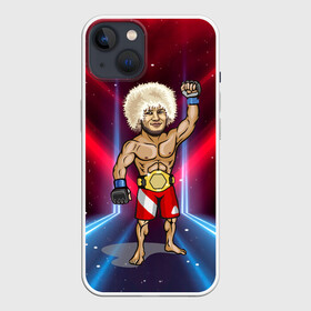 Чехол для iPhone 13 с принтом Хабиб Нурмагомедов в Тюмени,  |  | khabib | mma | ufc | боец | дагестан | даги | единоборства | махачкала | мма | спорт | хабиб | хабиб нурмагомедов | юфс