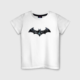Детская футболка хлопок с принтом Batman в Тюмени, 100% хлопок | круглый вырез горловины, полуприлегающий силуэт, длина до линии бедер | bat man | batman | batman comics | caped crusader | comics | dark knight | shtatjl | бетмен | брюс уэйн | бэт мен | бэтмен | тёмный рыцарь