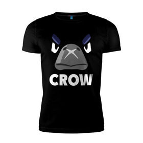 Мужская футболка премиум с принтом Brawl Stars CROW в Тюмени, 92% хлопок, 8% лайкра | приталенный силуэт, круглый вырез ворота, длина до линии бедра, короткий рукав | brawl | brawl stars | crow | leon | stars | бравл | бравл старс | браво старс | ворон | ворона | игра | компьютерная | костюм | кофта | кров | леон | онлайн | старс