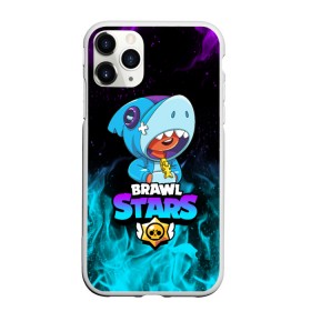 Чехол для iPhone 11 Pro Max матовый с принтом BRAWL STARS LEON SHARK в Тюмени, Силикон |  | 