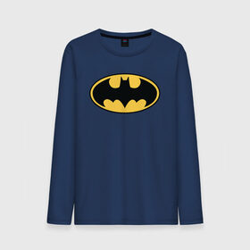 Мужской лонгслив хлопок с принтом Batman logo в Тюмени, 100% хлопок |  | bat man | batman | batman comics | caped crusader | comics | dark knight | бетмен | брюс уэйн | бэт мен | бэтмен | тёмный рыцарь