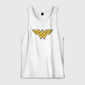 Мужская майка хлопок с принтом Wonder Woman Logo в Тюмени, 100% хлопок |  | dc | dc comics | diana prince | wonder woman | вандер вуман | вондер вуман | диана принс | супер женщина | чудо женщина