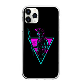 Чехол для iPhone 11 Pro Max матовый с принтом Spartan Retro Neon в Тюмени, Силикон |  | 300 | neon | retro | retrowave | sparta | spartan | warior | wave | воин | воины | войны | гладиатор | неон | ретро | ретровейв | рэтро | спарта | спартанец