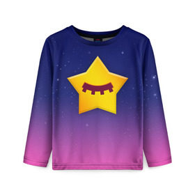 Детский лонгслив 3D с принтом SANDY SPACE - BRAWL STARS в Тюмени, 100% полиэстер | длинные рукава, круглый вырез горловины, полуприлегающий силуэт
 | brawl | bull | colt | crow | game | games | leon | online | penny | poco | sandy | shelly | spike | star | stars | wanted | брав | бравл | браво | звезда | звезды | игра | игры | лого | онлайн | сенди | старс | сэнди