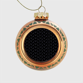 Стеклянный ёлочный шар с принтом Сэр Троглодит - Паттерн, черны в Тюмени, Стекло | Диаметр: 80 мм | паттерн | сэр троглодит | черный