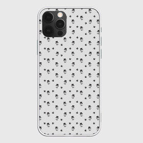 Чехол для iPhone 12 Pro Max с принтом Сэр Троглодит - Паттерн серый в Тюмени, Силикон |  | паттерн | серый | сэр троглодит