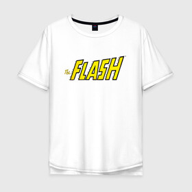 Мужская футболка хлопок Oversize с принтом The Flash в Тюмени, 100% хлопок | свободный крой, круглый ворот, “спинка” длиннее передней части | barry allen | dc | dc comics | flash | shtatflash | барри аллен | флеш | флэш
