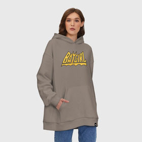 Худи SuperOversize хлопок с принтом Batgirl в Тюмени, 70% хлопок, 30% полиэстер, мягкий начес внутри | карман-кенгуру, эластичная резинка на манжетах и по нижней кромке, двухслойный капюшон
 | Тематика изображения на принте: barbara gordon | batgirl | batgirl comics | comics | shtatjl | барбара гордон | бетгерл | бэтгерл