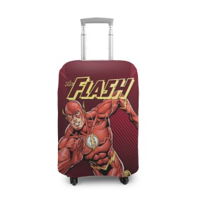 Чехол для чемодана 3D с принтом The Flash в Тюмени, 86% полиэфир, 14% спандекс | двустороннее нанесение принта, прорези для ручек и колес | barry allen | dc | dc comics | flash | барри аллен | флеш | флэш