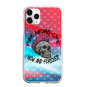 Чехол для iPhone 11 Pro Max матовый с принтом Punks Means Life Now в Тюмени, Силикон |  | punk | punks | punks means life | punks not dead | ирокез | металл | металлист | музыкант | нефор | неформал | неформалы | панк | панки | тяжелая музыка