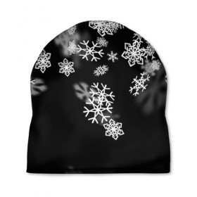 Шапка 3D с принтом Волшебство Нового года в Тюмени, 100% полиэстер | универсальный размер, печать по всей поверхности изделия | bells | christmas | claus | jingle | merry | santa | vevo | год | дед | клаус | мороз | новый | олени | олень | рождество | санта | снеговик | снежинки | узор