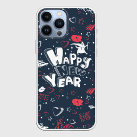 Чехол для iPhone 13 Pro Max с принтом Happy new Year в Тюмени,  |  | Тематика изображения на принте: happy new year | santa | дед мороз | каникулы | мороз | новогодний свитер | новый год | оливье | праздник | рождество | санта клаус | свитер новогодний | снег | снегурочка | снежинки