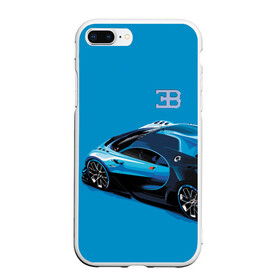 Чехол для iPhone 7Plus/8 Plus матовый с принтом Bugatti в Тюмени, Силикон | Область печати: задняя сторона чехла, без боковых панелей | bugatti | car | italy | motorsport | prestige | автомобиль | автоспорт | бугатти | италия | престиж