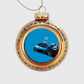 Стеклянный ёлочный шар с принтом Bugatti в Тюмени, Стекло | Диаметр: 80 мм | Тематика изображения на принте: bugatti | car | italy | motorsport | prestige | автомобиль | автоспорт | бугатти | италия | престиж