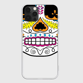 Чехол для iPhone 12 Pro Max с принтом Мексиканский череп - Skull в Тюмени, Силикон |  | calavera | day of the dead | dia de los muertos | halloween | skull | sugar skull | готика | день мертвых | колдовство | мексиканский череп | мистика | подарок | сахарный череп | цветы | череп