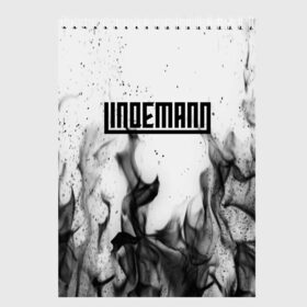 Скетчбук с принтом LINDEMANN в Тюмени, 100% бумага
 | 48 листов, плотность листов — 100 г/м2, плотность картонной обложки — 250 г/м2. Листы скреплены сверху удобной пружинной спиралью | Тематика изображения на принте: industrial | metal | paul l | rammstein | till lindemann | альтернативный рок | германия | кристиан лоренц | музыка | немцы | оливер ридель | пауль ландерс | рихард круспе | рок | тилль линдеманн