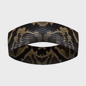Повязка на голову 3D с принтом Snakeskin в Тюмени,  |  | Тематика изображения на принте: animals | cold blooded animal | snake | snakeskin | textures. | животное | животные | змеиная кожа | змея | текстуры | хладнокровное