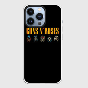 Чехол для iPhone 13 Pro с принтом Guns n roses в Тюмени,  |  | Тематика изображения на принте: axl rose | geffen records | gnr | guns | rock | roses | slash | гансы | пистолеты | розы | рок | слеш | эксл роуз