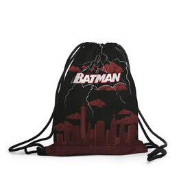 Рюкзак-мешок 3D с принтом Batman в Тюмени, 100% полиэстер | плотность ткани — 200 г/м2, размер — 35 х 45 см; лямки — толстые шнурки, застежка на шнуровке, без карманов и подкладки | batman | batman vs superman | bruce wayne | gotham | justice league | shtatbat | бэтмен | бэтмэн | супермен | супс