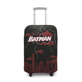 Чехол для чемодана 3D с принтом Batman в Тюмени, 86% полиэфир, 14% спандекс | двустороннее нанесение принта, прорези для ручек и колес | batman | batman vs superman | bruce wayne | gotham | justice league | shtatbat | бэтмен | бэтмэн | супермен | супс