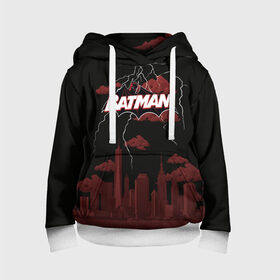 Детская толстовка 3D с принтом Batman в Тюмени, 100% полиэстер | двухслойный капюшон со шнурком для регулировки, мягкие манжеты на рукавах и по низу толстовки, спереди карман-кенгуру с мягким внутренним слоем | batman | batman vs superman | bruce wayne | gotham | justice league | shtatbat | бэтмен | бэтмэн | супермен | супс