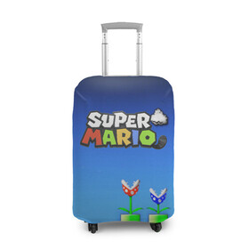Чехол для чемодана 3D с принтом Super Mario в Тюмени, 86% полиэфир, 14% спандекс | двустороннее нанесение принта, прорези для ручек и колес | concept art | enemies | first level | fungus | game art | kirbys adventure | luigi’s mansion | mario | mario bros | minimalism | pixels | super mario | super mario 2 | марио