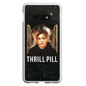 Чехол для Samsung S10E с принтом THRILL PILL - Грустная Песня в Тюмени, Силикон | Область печати: задняя сторона чехла, без боковых панелей | fuelle | logo | music | noir | pil | pill | rap | raper | symbol | thril | thrill | tril | trill | дамб | лого | музыка | пил | пилл | рэп | рэппер | сам | символ | трил | трилл | тхрил | тхрилл | фотографии | щит