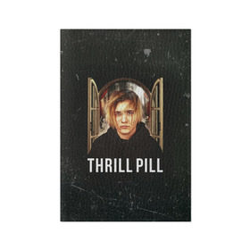Обложка для паспорта матовая кожа с принтом THRILL PILL - Грустная Песня в Тюмени, натуральная матовая кожа | размер 19,3 х 13,7 см; прозрачные пластиковые крепления | fuelle | logo | music | noir | pil | pill | rap | raper | symbol | thril | thrill | tril | trill | дамб | лого | музыка | пил | пилл | рэп | рэппер | сам | символ | трил | трилл | тхрил | тхрилл | фотографии | щит