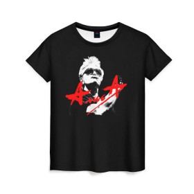 Женская футболка 3D с принтом Алиса в Тюмени, 100% полиэфир ( синтетическое хлопкоподобное полотно) | прямой крой, круглый вырез горловины, длина до линии бедер | alisa | kinchev | rock | russian rock | алиса | кинчев | константин | рок | русский рок