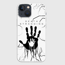 Чехол для iPhone 13 mini с принтом DEATH STRANDING в Тюмени,  |  | bridges uca | death stranded | death stranding | fragile express. | kojima productions | mikkelsen | void if tampered | кодзима гений | мадс миккельсен