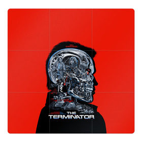 Магнитный плакат 3Х3 с принтом The Terminator в Тюмени, Полимерный материал с магнитным слоем | 9 деталей размером 9*9 см | Тематика изображения на принте: arnold | connor | john | robot | schwarzenegger | skynet | t 800 | terminator | арнольд | джон | коннор | ликвидатор | небесная | робот | сеть | скайнет | терминатор | шварценеггер