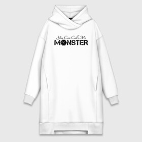 Платье-худи хлопок с принтом You can call me monster в Тюмени,  |  | d.o | exo | exo cbx | exo k | exo m | exo sc | k pop | kpop | mama | бэкхён | ехо | к поп | кпоп | крис | кхаи | лухан | лэй | пэкхён | сехун | сиумин | сухо | тао | чханёль | чхен | эхо