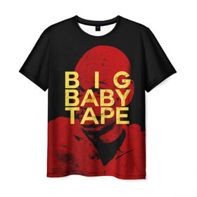 Мужская футболка 3D с принтом BIG BABY TAPE в Тюмени, 100% полиэфир | прямой крой, круглый вырез горловины, длина до линии бедер | 
