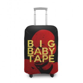 Чехол для чемодана 3D с принтом BIG BABY TAPE в Тюмени, 86% полиэфир, 14% спандекс | двустороннее нанесение принта, прорези для ручек и колес | 