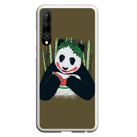 Чехол для Honor P30 с принтом Panda в Тюмени, Силикон | Область печати: задняя сторона чехла, без боковых панелей | animal | арбуз | бамбук | животное | панда