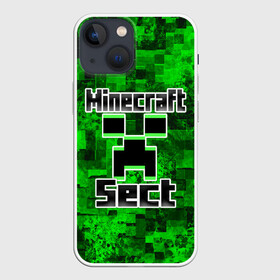 Чехол для iPhone 13 mini с принтом Minecraft в Тюмени,  |  | game | minecraft | mojang ab | sect | игра | инди | майнкрафт | майнкрафт секта | секта