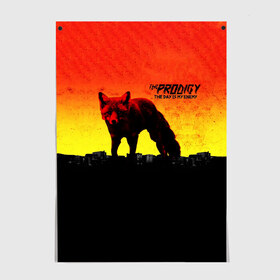 Постер с принтом The Prodigy в Тюмени, 100% бумага
 | бумага, плотность 150 мг. Матовая, но за счет высокого коэффициента гладкости имеет небольшой блеск и дает на свету блики, но в отличии от глянцевой бумаги не покрыта лаком | day | enemy | people | prodigy | the day is my enemy | the prodigy | продиджи