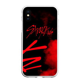 Чехол для iPhone XS Max матовый с принтом Stray Kids в Тюмени, Силикон | Область печати: задняя сторона чехла, без боковых панелей | 3racha | i.n | jyp nation | k pop | kpop | skz | stray kids | к поп | кпоп | ли ноу | скз | страй кидс | стрэй кидс | сынмина | уджин | феликса | хана | хёнджина | чана | чанбина