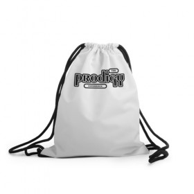 Рюкзак-мешок 3D с принтом The Prodigy в Тюмени, 100% полиэстер | плотность ткани — 200 г/м2, размер — 35 х 45 см; лямки — толстые шнурки, застежка на шнуровке, без карманов и подкладки | 