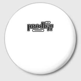 Значок с принтом The Prodigy в Тюмени,  металл | круглая форма, металлическая застежка в виде булавки | Тематика изображения на принте: 