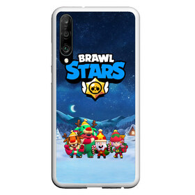 Чехол для Honor P30 с принтом Новогодний Brawl Stars в Тюмени, Силикон | Область печати: задняя сторона чехла, без боковых панелей | brawl stars | brawl stars 8 bit | brawl stars crow | brawl stars crow phoenix | brawl stars l | brawl stars leon | brawl stars leon shark | brawl stars nita | brawl stars robot spike | brawl stars spike | бравл старс | бравла старс | браво с