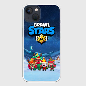 Чехол для iPhone 13 с принтом Новогодний Brawl Stars в Тюмени,  |  | brawl stars | brawl stars 8 bit | brawl stars crow | brawl stars crow phoenix | brawl stars l | brawl stars leon | brawl stars leon shark | brawl stars nita | brawl stars robot spike | brawl stars spike | бравл старс | бравла старс | браво с