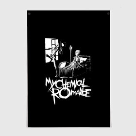 Постер с принтом My Chemical Romance в Тюмени, 100% бумага
 | бумага, плотность 150 мг. Матовая, но за счет высокого коэффициента гладкости имеет небольшой блеск и дает на свету блики, но в отличии от глянцевой бумаги не покрыта лаком | gerard way | mcr | my chemical romance | альтернативный | группа | джерард уэй | май кемикал романс | мкр | мой химический роман | мхр | мцр | панк | поп | поппанк | рок | рэй торо