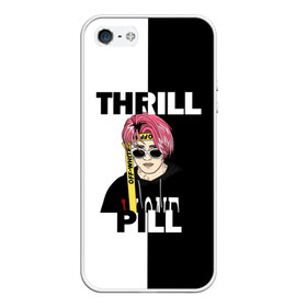 Чехол для iPhone 5/5S матовый с принтом Thrill pill в Тюмени, Силикон | Область печати: задняя сторона чехла, без боковых панелей | pill | thrill | thrill pill | пилл | тимур самедов | трилл | трилл пилл