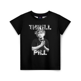 Детская футболка 3D с принтом Thrill pill в Тюмени, 100% гипоаллергенный полиэфир | прямой крой, круглый вырез горловины, длина до линии бедер, чуть спущенное плечо, ткань немного тянется | pill | thrill | thrill pill | пилл | тимур самедов | трилл | трилл пилл