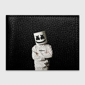 Обложка для студенческого билета с принтом Marshmello в Тюмени, натуральная кожа | Размер: 11*8 см; Печать на всей внешней стороне | Тематика изображения на принте: christopher | comstock | dj | dotcom | friends | marshmallow | marshmello | usa | диджей | друзья | комсток | крис | маршмэллоу | продюсер | сша